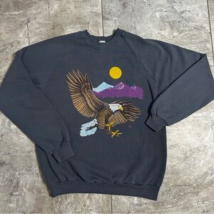 🦅Vintage Jerzees Crewneck Eagle Sweater